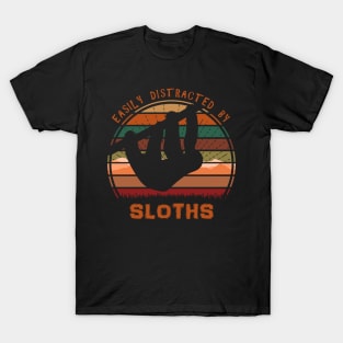 Easily Distracted By Sloths T-Shirt